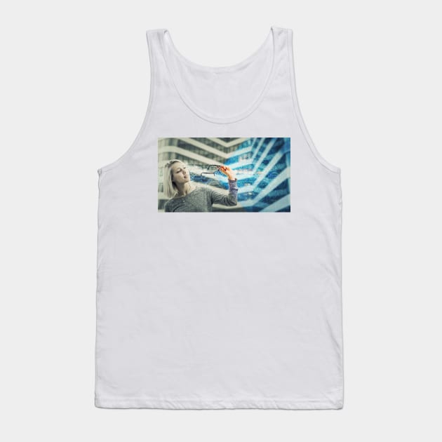 virtual eyeglasses Tank Top by 1STunningArt